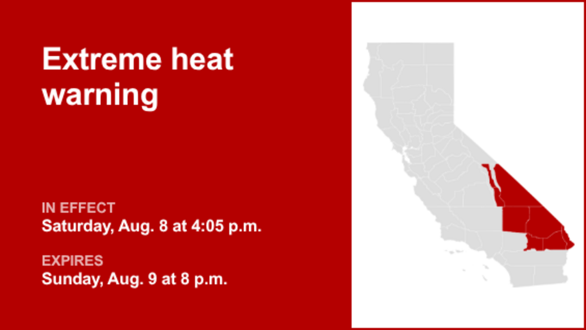 UPDATE: Extreme heat warning active until Monday evening 