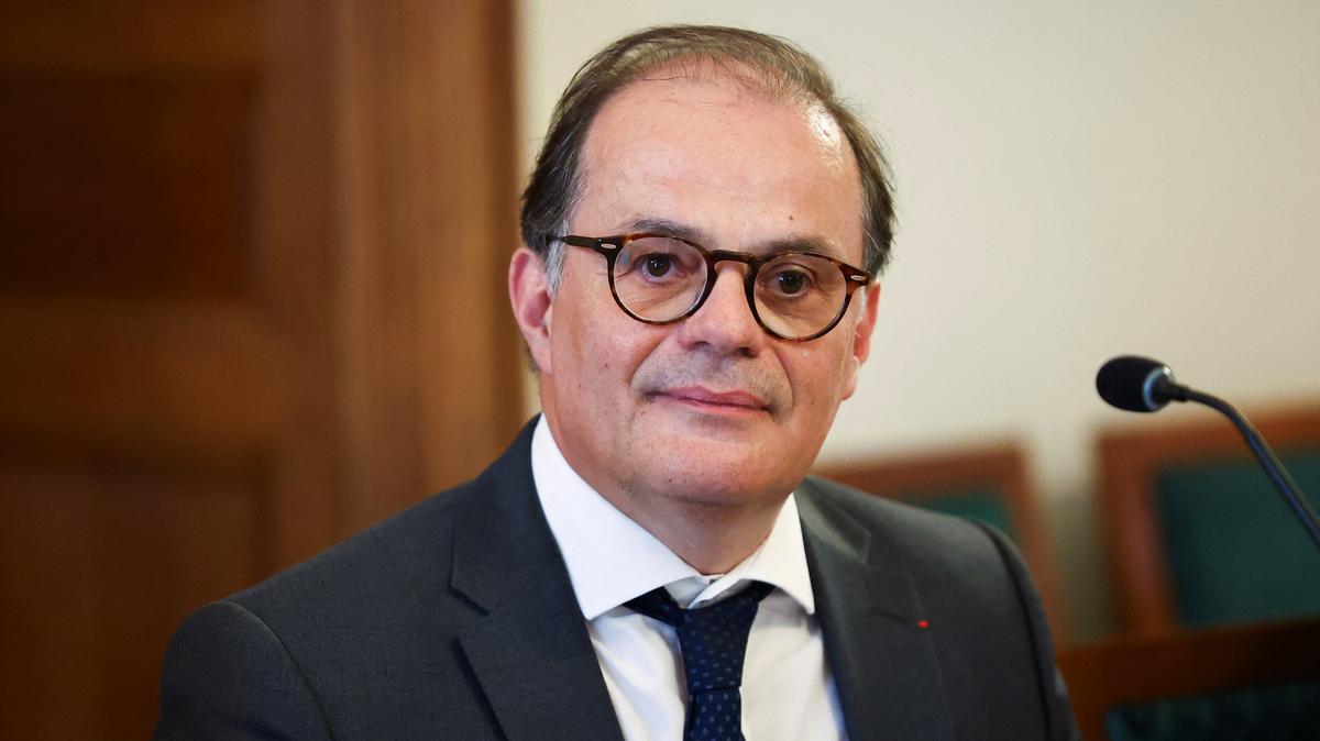 Emmanuel Moulin who has been nominated by French President Macron to be the next governor of the Bank of France attends a hearing by lawmakers at the French Senate in Paris, France May 20, 2026. REUTERS/Abdul Saboor