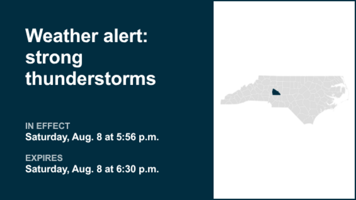 UPDATE: Thunderstorms with pea-sized hail in Rowan and Cabarrus counties Saturday 