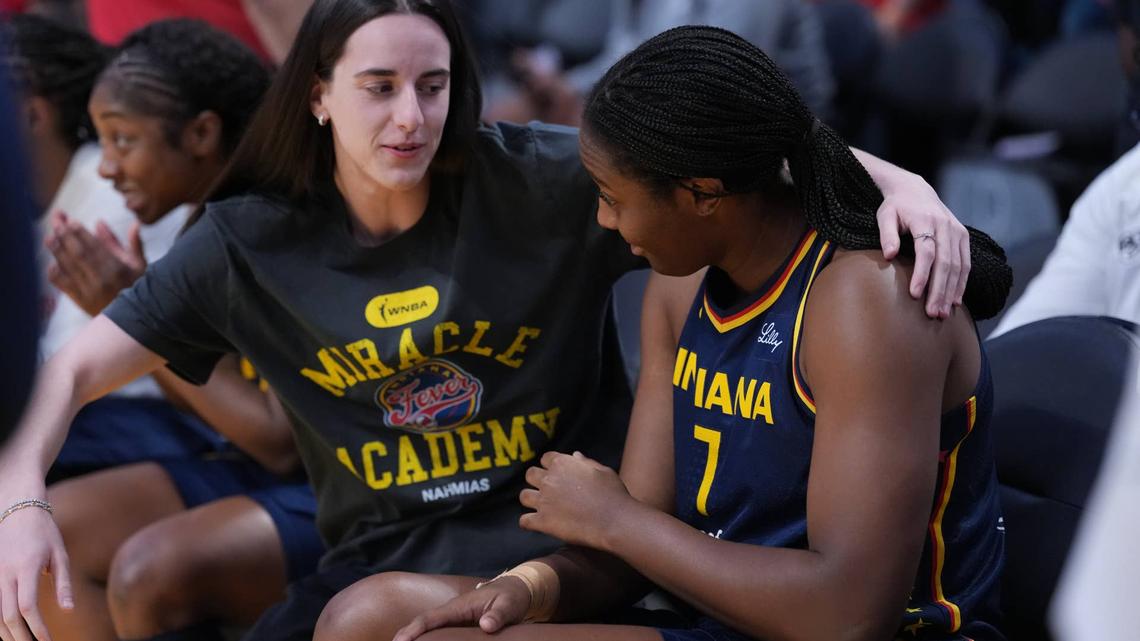 Caitlin Clark Reacts to Emotional Moment With Aliyah Boston 