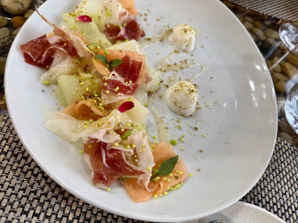  My go-to starter at almost every restaurant was melon and thinly sliced ham. Photo credit: Cathy Bennett Kopf 