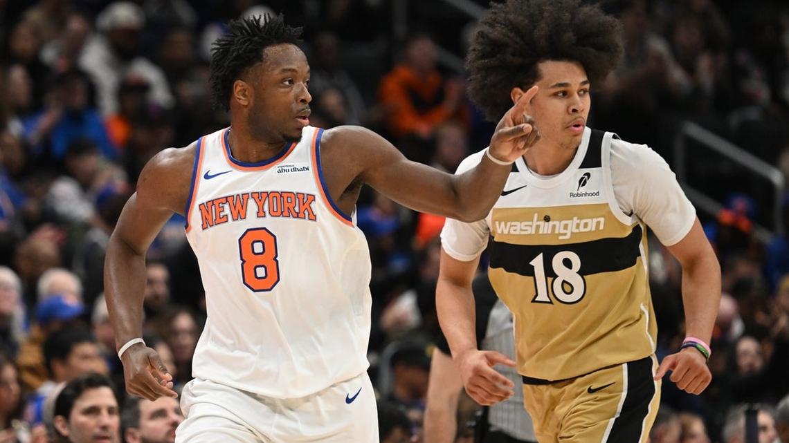 Knicks F OG Anunoby (toe) out vs. 76ers 