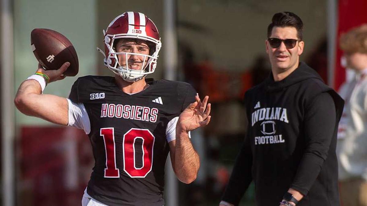  Hoover looks to be the next transfer quarterback to excel for Curt Cignetti and Indiana. | Rich Janzaruk/Herald-Times / USA TODAY NETWORK via Imagn Images 