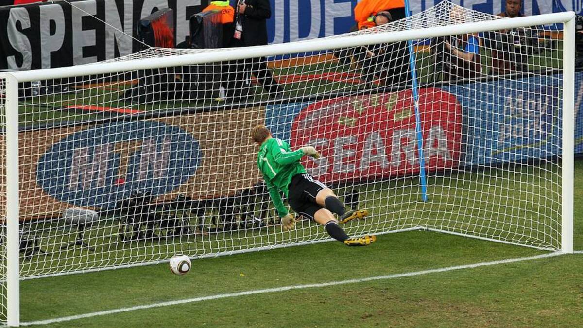  Not a goal, apparently ... | Cameron Spencer/Getty Images 