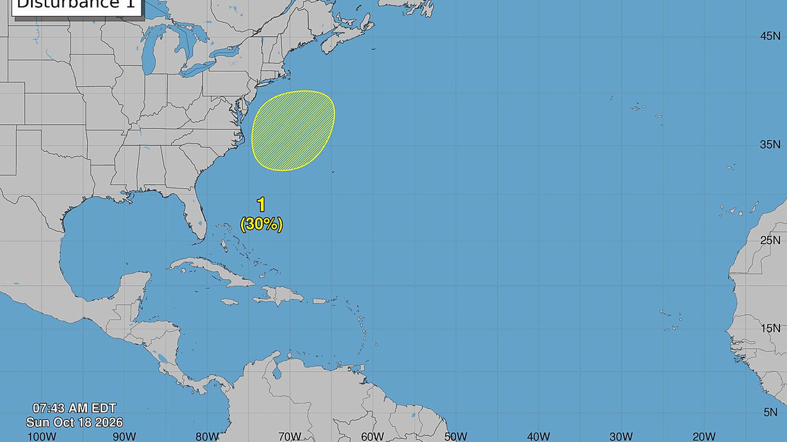 Hurricane center in Florida tracking expected storm off US East Coast 