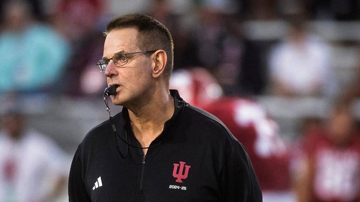 Indiana Head Coach Curt Cignetti during the Indiana football spring game at Memorial Stadium on Thursday, April 23, 2026. | Rich Janzaruk/Herald-Times / USA TODAY NETWORK via Imagn Images 