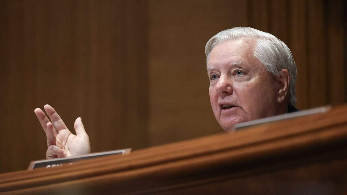 Senator Lindsay Graham, a Republican from South Carolina, asks a question at a Senate Appropriations Committee Defense Subcommittee hearing on June 11 in Washington, D.C.