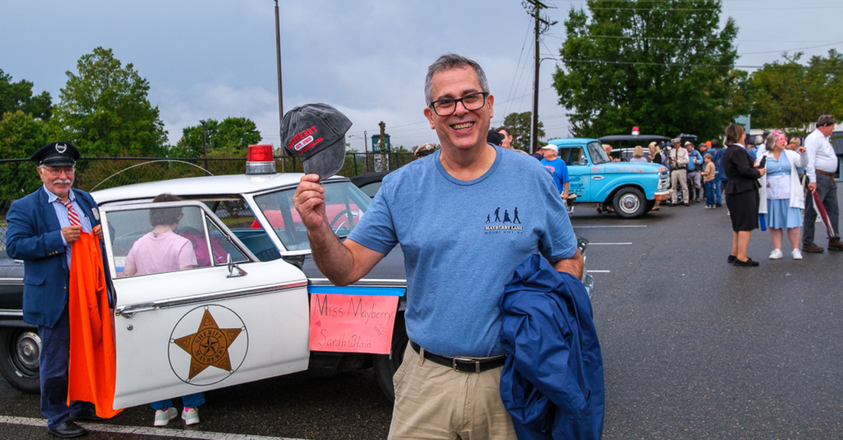 Peter K. Ackerman at the Mayberry Days Parade 2025Courtesy Surry Arts Council/Hobart Jones