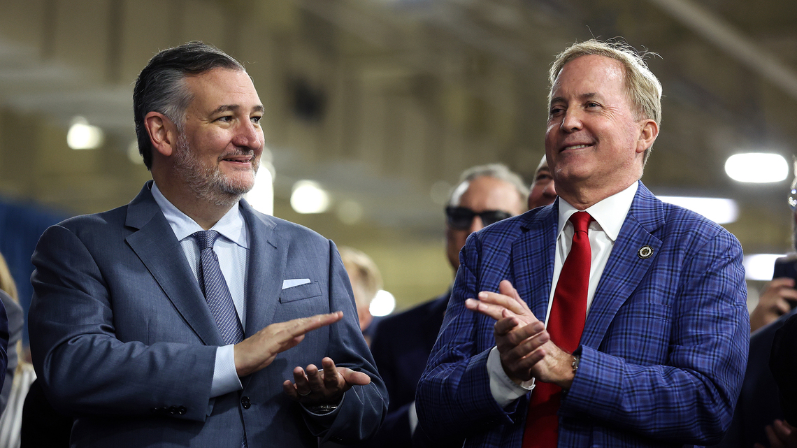 Trump touts economic record, rallies support for Paxton in Senate race 