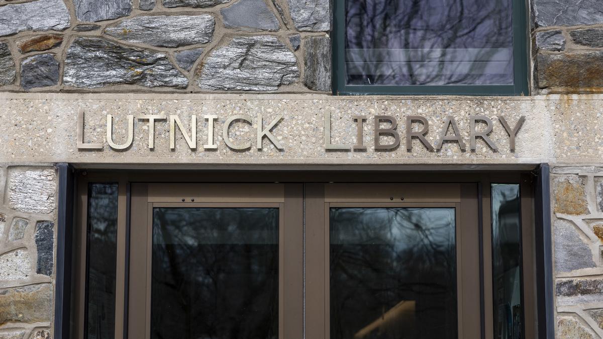 The exterior of Lutnick Library at Haverford College in Haverford, Pa. (Tyger Williams/The Philadelphia Inquirer/TNS)