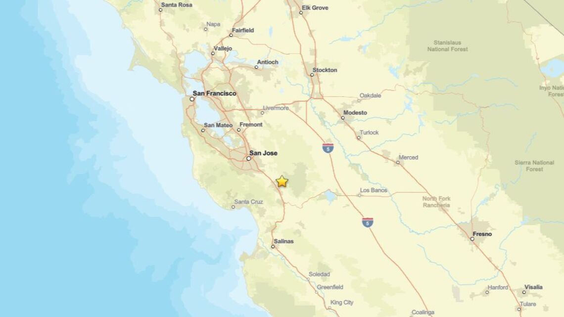 Update: Seismic activity on Oct. 5 - 2.2 magnitude earthquake near Morgan Hill, CA registered 