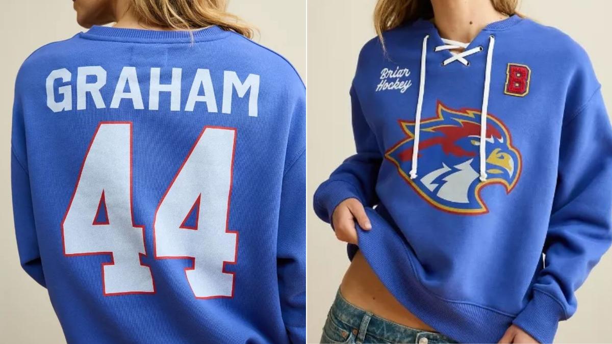 Off Campus Lace-Up SweatshirtCourtesy of American Eagle