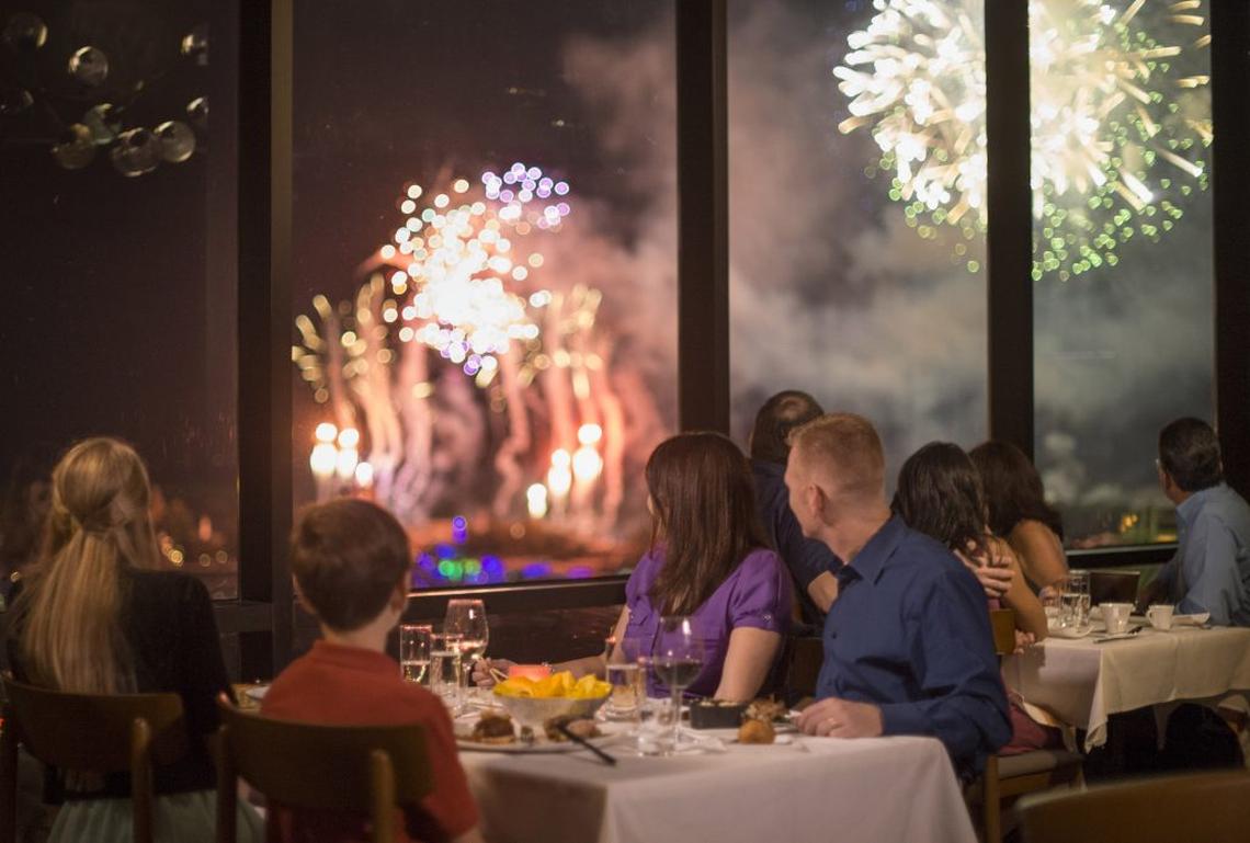  California Grill, one of Disney’s Signature Restaurants, offers one of the best views of the Magic Kingdom fireworks. Photo credit: Kent Phillips / Disney 