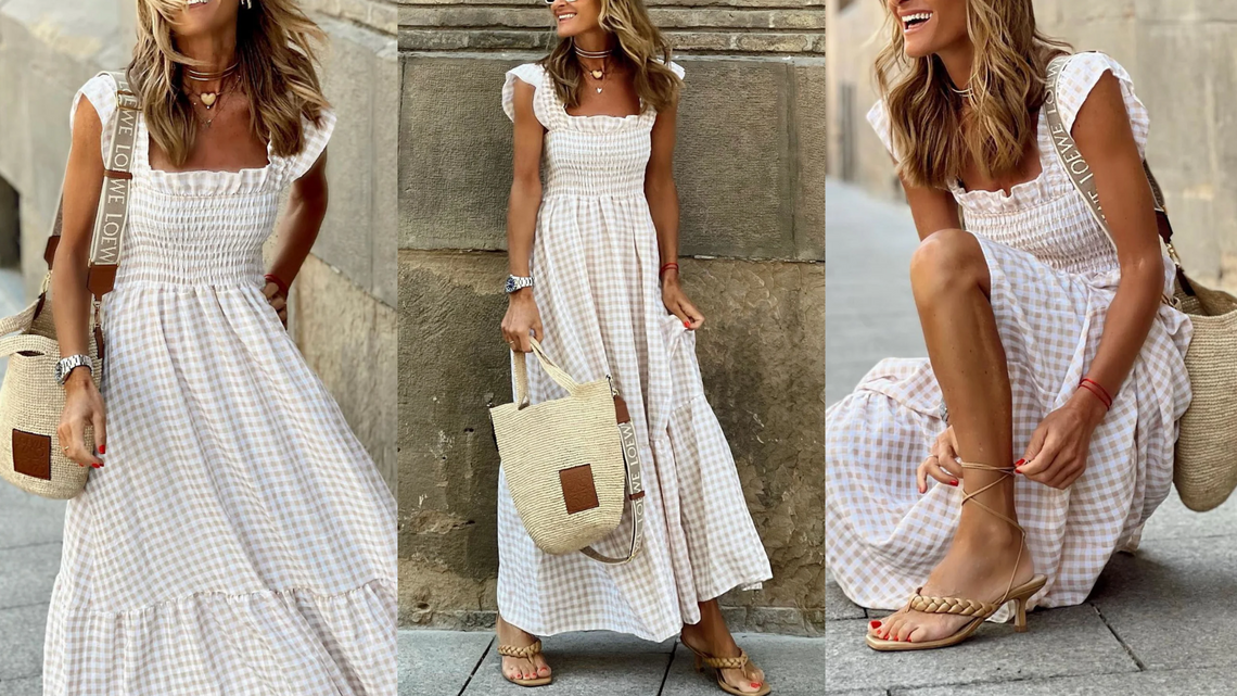 This Flowy Maxi Dress Is Secretly So Slimming Thanks to 1 Detail (On Sale!) 