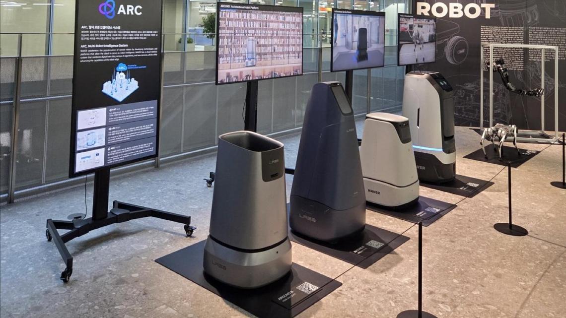 Naver showcases AI robots across ‘lab-like' headquarters 