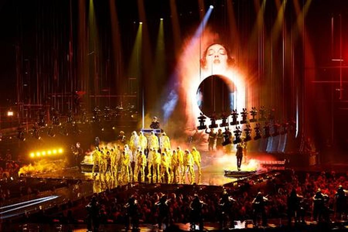 Parov Stelar performs during the dress rehearsal 2 of the Grand Final of the 2026 Eurovision Song Contest, in Vienna, Austria, May 15, 2026. REUTERS/Lisa Leutner