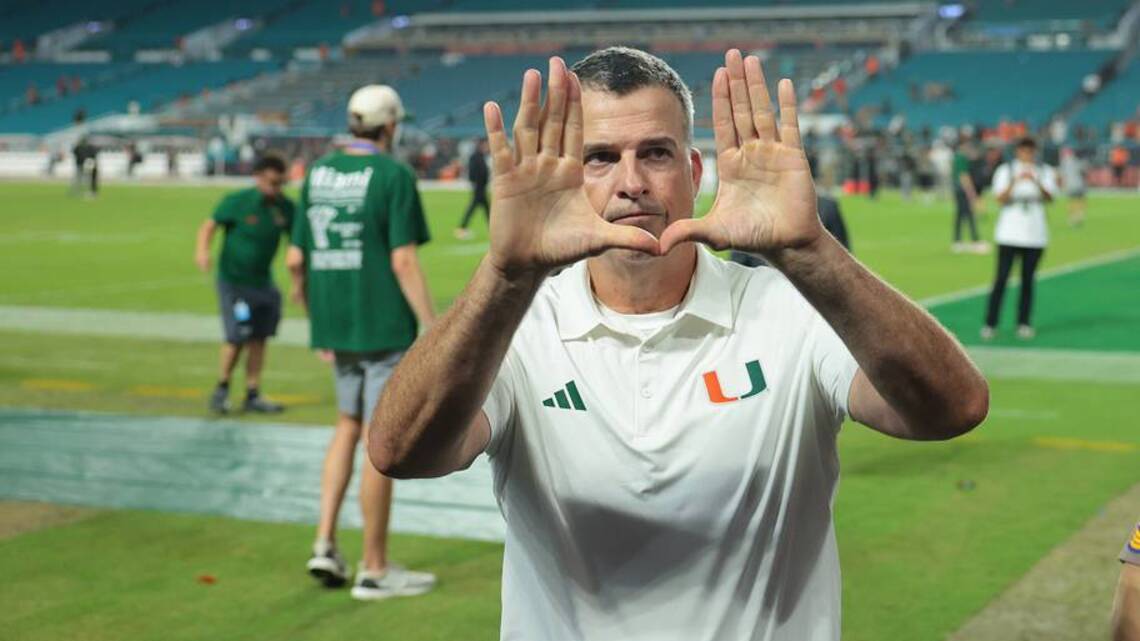 Everything Mario Cristobal Said in No. 7 Miami's Crushing 77-7 FAMU Victory