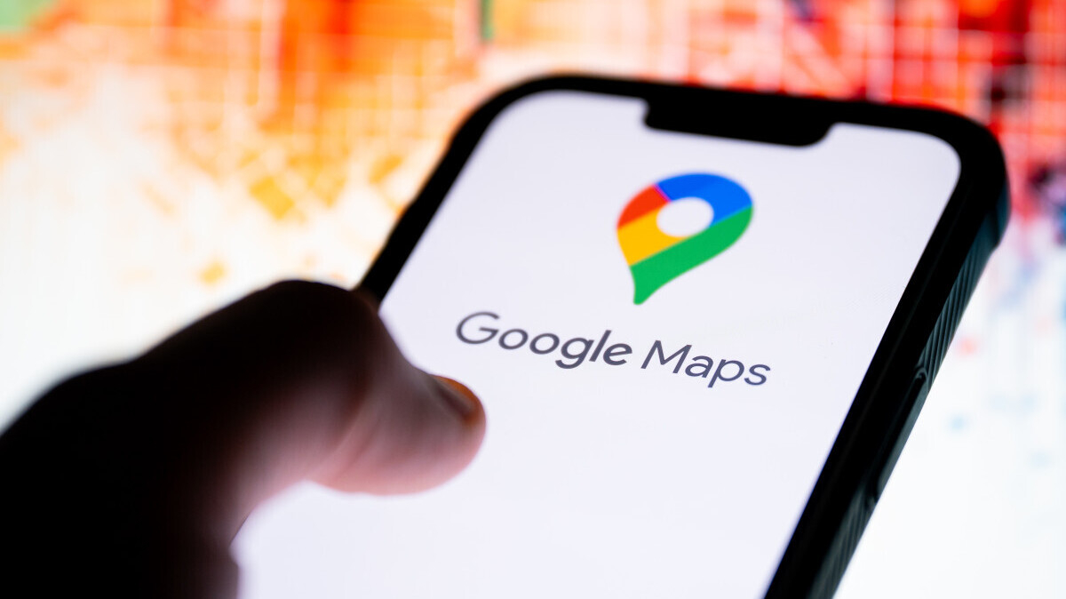 In this photo illustration, a Google Maps logo seen displayed on a smartphone.