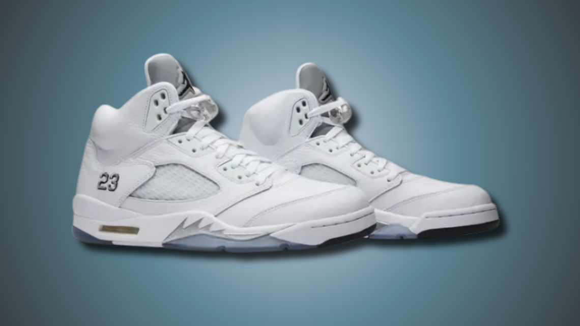 Air Jordan 5 'White Metallic' - Pure, All White, Upper Iced, Quiet Legacy: Where to Buy 