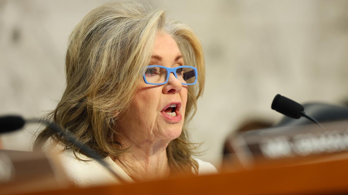 Subcommittee Chairwoman Sen. Marsha Blackburn, R-Tenn., speaks during a hearing on "Arctic Frost Accountability: Oversight of Telecommunications Carriers' Responses to Jack Smith's Witch Hunt" in the Hart Senate Office Building on Feb. 10, 2026, in Washington, D.C. (Michael M. Santiago/Getty Images/TNS)