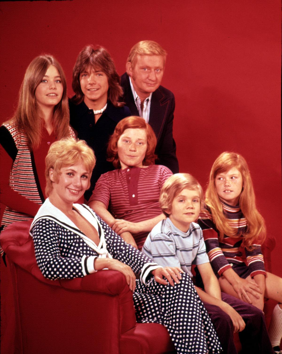PARTRIDGE FAMILY, Susan Dey, David Cassidy, Alan Bursky, Suzanne Crough, Brian Forster, Danny Bonaduce and Shirley Jones, 1970-74Courtesy the Everett Collection