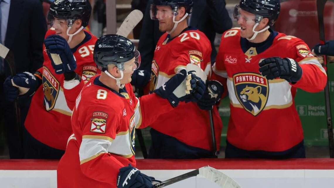 Panthers riding Tkachuk's hot stick into meeting with Kraken 