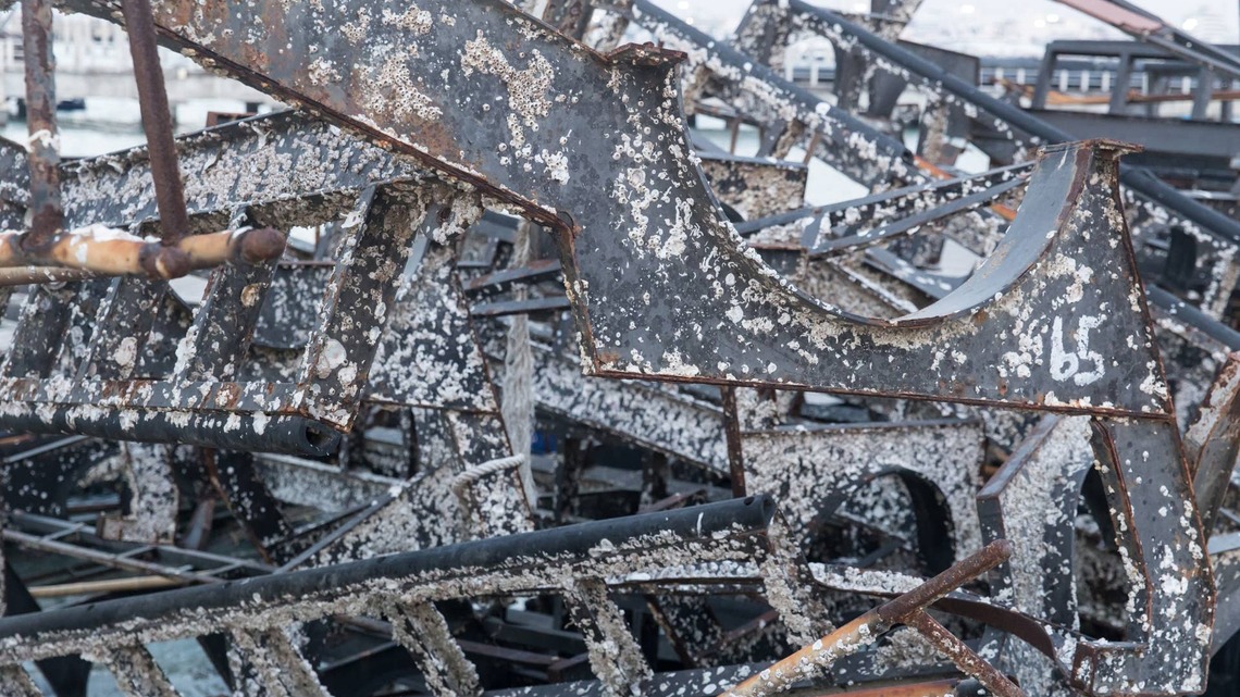 Since 2001, 714 retired New York City subway cars have been sunk off Delaware's coast to seed an artificial reef; within seven years the marine food per square foot there had increased 400 times 