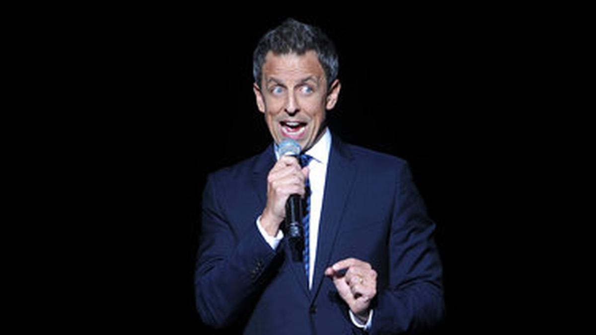 Seth Meyers attends the 12th annual Stand Up For Heroes benefit concert at the Hulu Theater at Madison Square Garden on Monday, Nov. 5, 2018, in New York.