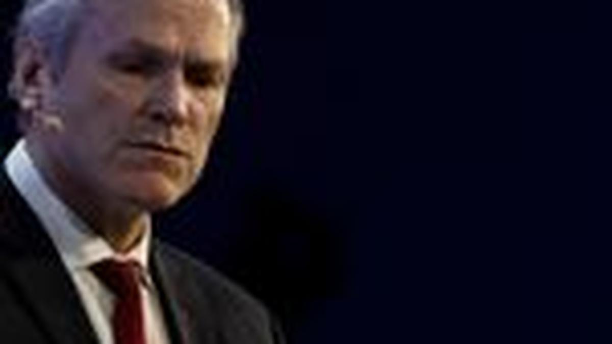 FILE PHOTO: Alaska Governor, Mike Dunleavy attends CERAWeek in Houston, Texas, U.S., March 14, 2025. REUTERS/Kaylee Greenlee/ File Photo