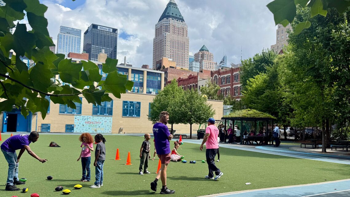 The movement to remake school playgrounds as urban climate oases 