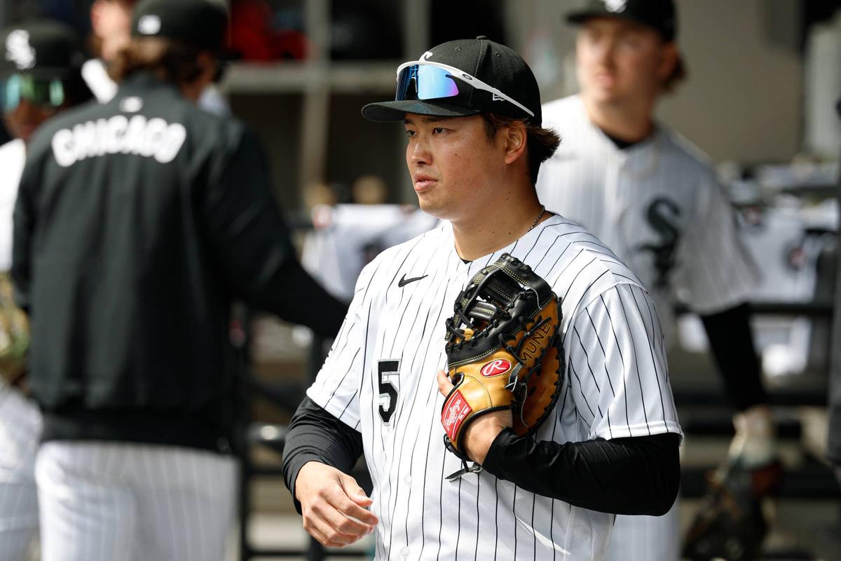  Chicago White Sox infielder Munetaka Murakami (5) © Kamil Krzaczynski-Imagn Images
