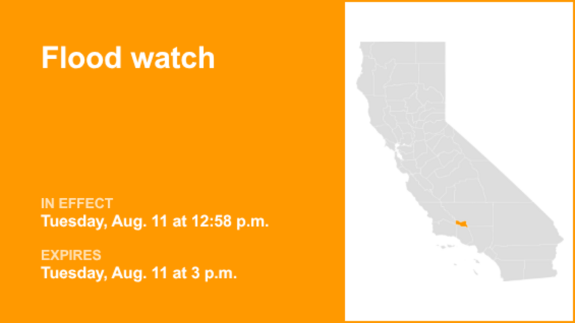 Flood watch issued for Frazier Mountain Communities Tuesday afternoon 