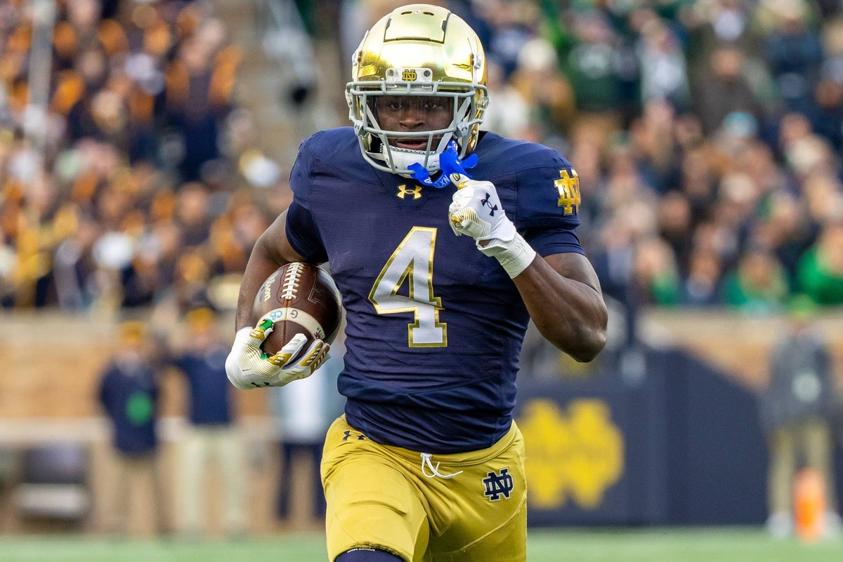  Jeremiyah Love was a big-play machine for the Fighting Irish. (Michael Caterina-Imagn Images) Michael Caterina-Imagn Images