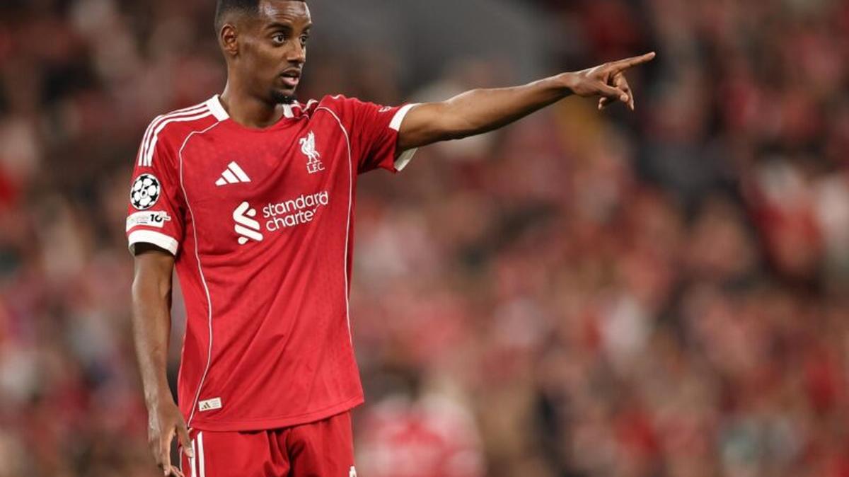 El delantero sueco del Liverpoo Alexander Isak. EFE/EPA/ADAM VAUGHAN