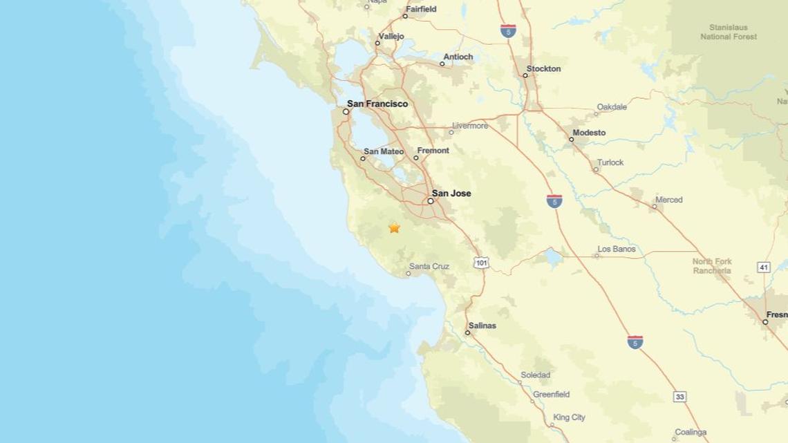 April 1: Earthquake measuring 2.0 struck region near Boulder Creek, CA 