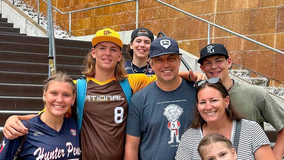  The Pence clan offers support for Striker while keeping him in check. "Dude can throw 100 but can't put something in the microwave," says brother Ace. | Courtesy of Pence Family 