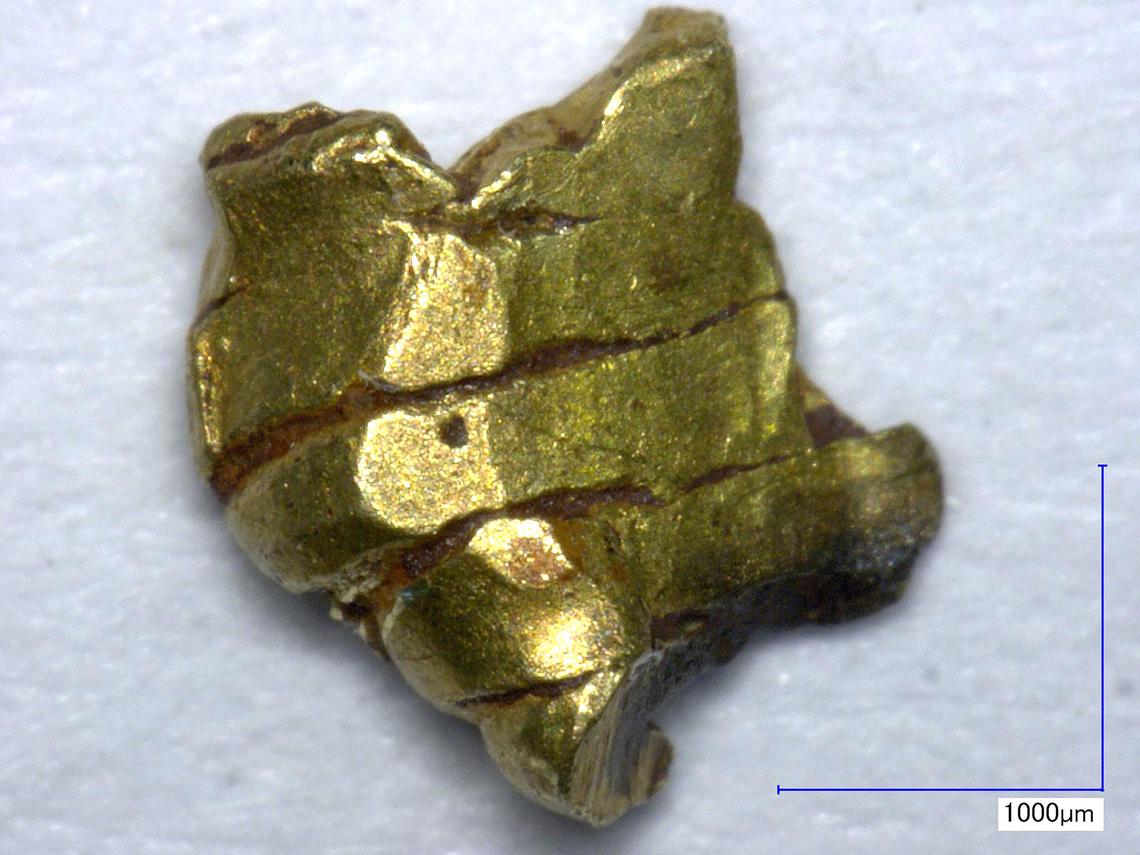 In an undated image provided by Tobias Skowronek, a gold piece recovered from the Whydah Gally, which sank in a storm off the coast of Massachusetts in 1717. Centuries-old European tales about Gold Coast traders adulterating precious metals hundreds of years ago are challenged by the famous Whydah Gally shipwreck. (Tobias Skowronek via The New York Times) -- NO SALES; FOR EDITORIAL USE ONLY WITH NYT STORY PIRATE SHIPWRECK GOLD BY KATHERINE KORNEI FOR APRIL 14, 2026. ALL OTHER USE PROHIBITED. --