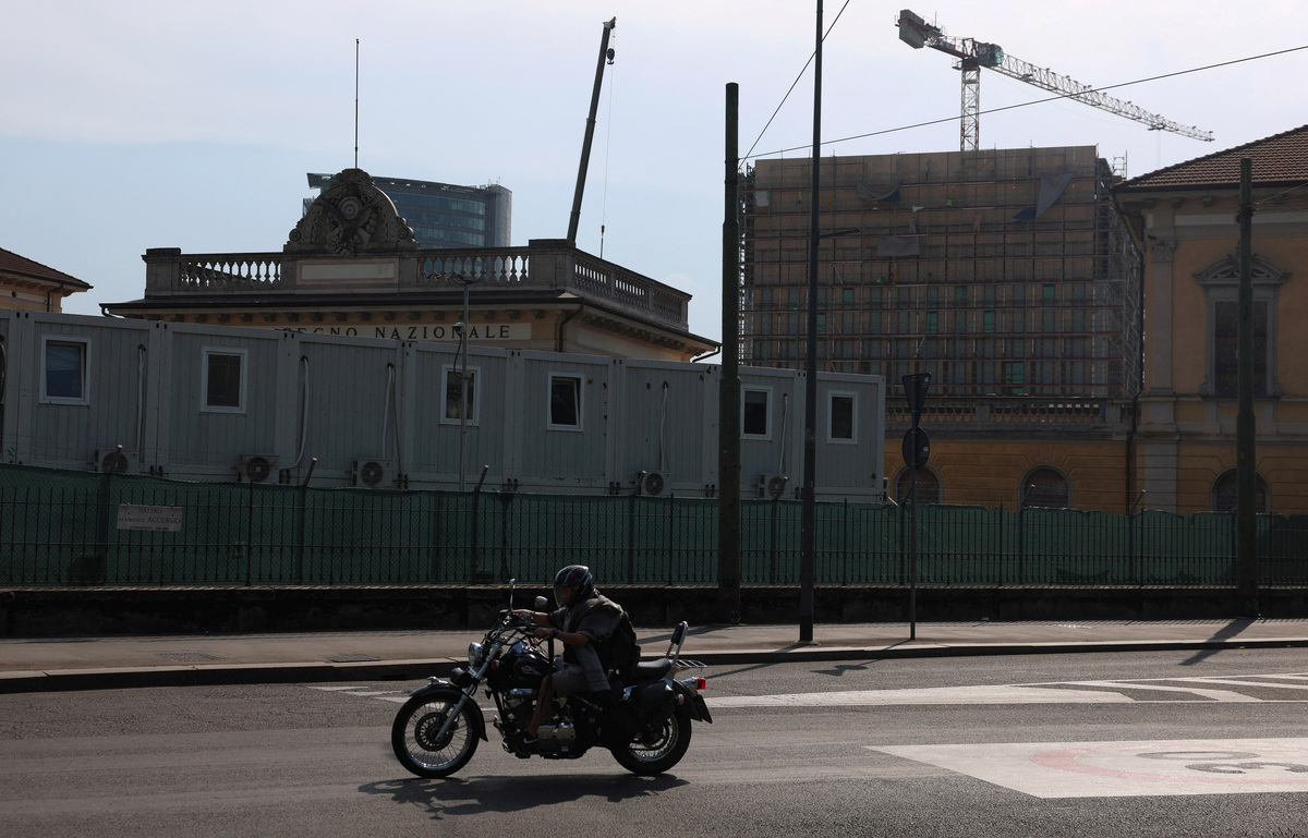 General view of the site designated for the future U.S. consulate in Milan, Italy, May 28, 2026. REUTERS/Claudia Greco