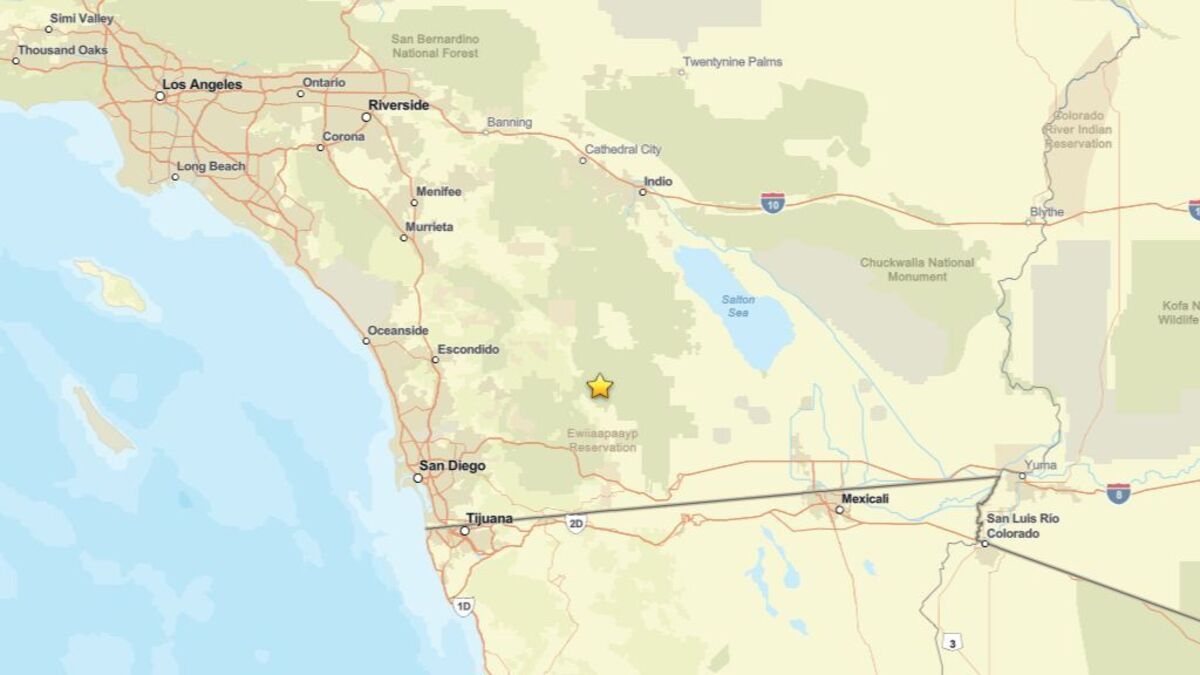 Update: Oct. 26 - 2.2 magnitude earthquake recorded close to Julian, CA ...