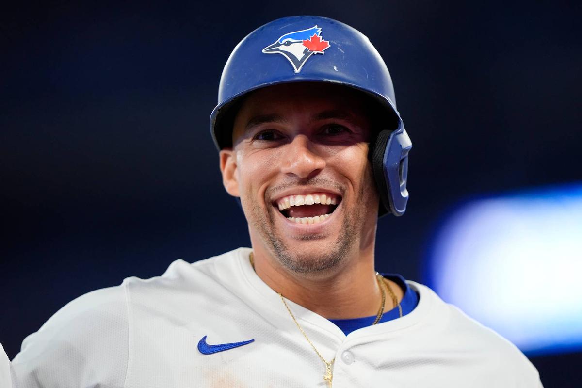  Toronto Blue Jays left fielder George Springer. © John E. Sokolowski-Imagn Images