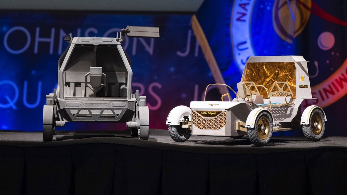 NASA Astronauts Will Drive These New Electric Rovers On The Moon 