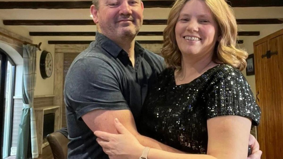 Dave Clerkin was honored by his wife Terena in a unique manner. (Terena Clerkin via SWNS). 