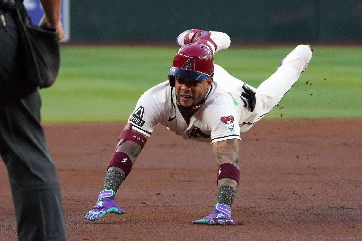  Ketel Marte's underlying contact quality metrics indicate stronger production should emerge during warmer summer months. Rick Scuteri-Imagn Images