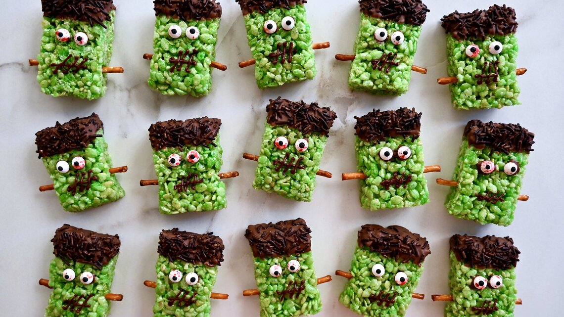 Just a Taste's Kelly Senyei Makes Adorable Frankenstein Treats 
