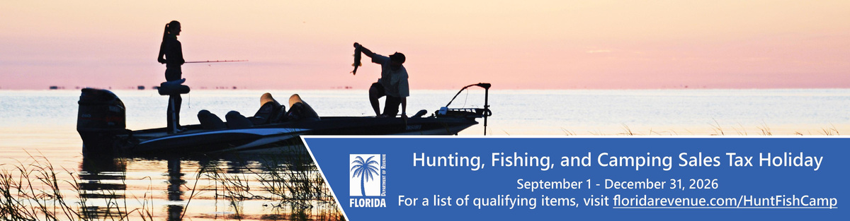 Florida's hunting, fishing and camping sales tax holiday will be from Sept. 1-Dec. 31, 2026.
