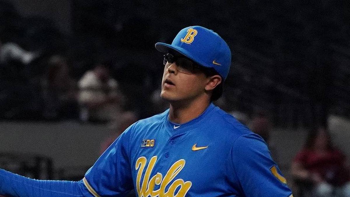  Mar 1, 2026; Arlington, TX, USA; UCLA Bruins against Mississippi State Bulldogs during the Amegy Bank College Baseball Series at Globe Life Field. Mandatory Credit: Dustin Safranek-Imagn Images | Dustin Safranek-Imagn Images 