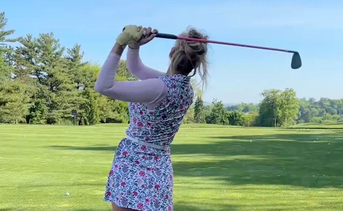  Paige on the course. 