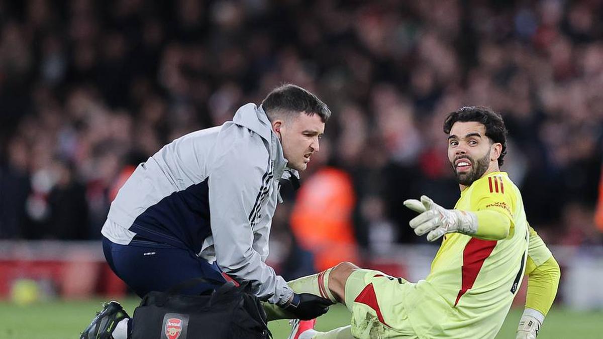 Arsenal's David Raya has regularly been accused of timewasting. | James Gill/Danehouse/Getty Images 