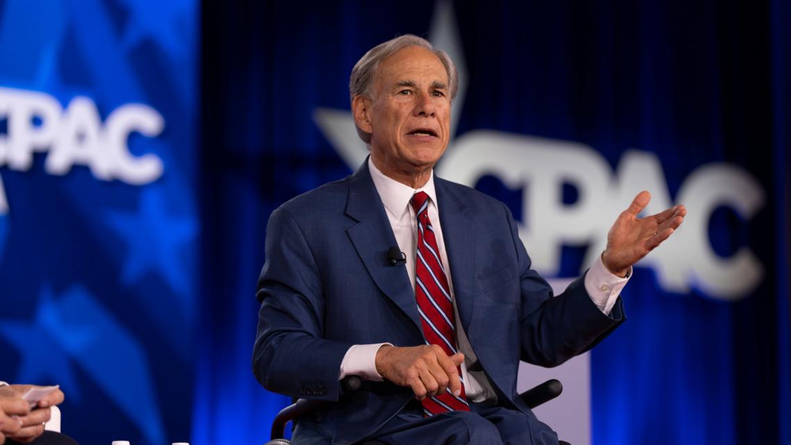 Texas Governor Greg Abbott. Texas Governor Greg Abbott at the Conservative Political Action Conference (CPAC) in Dallas, Friday, March 27, 2026. 