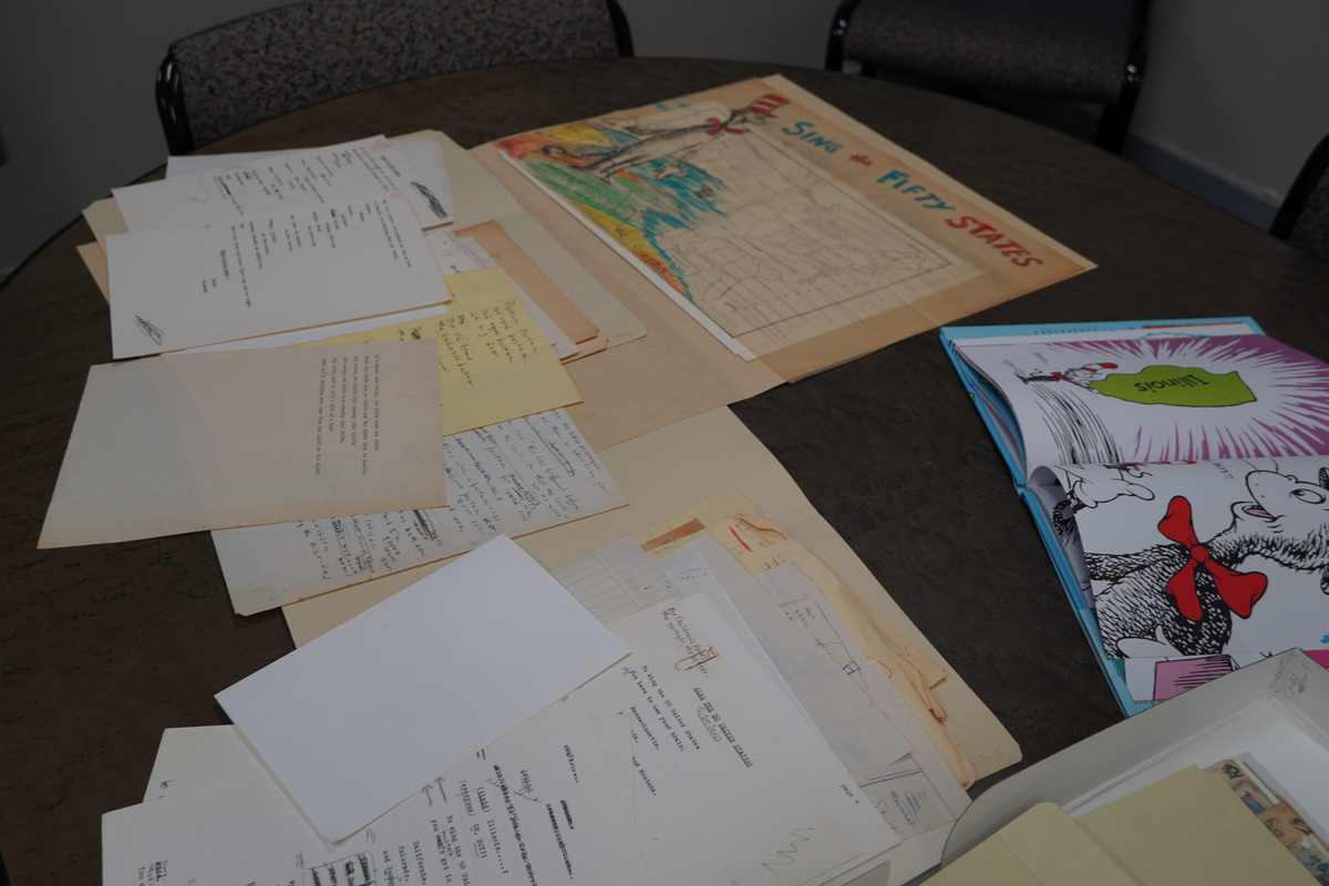 Geisel left behind a completed manuscript for a book to help children remember the names of the 50 states.